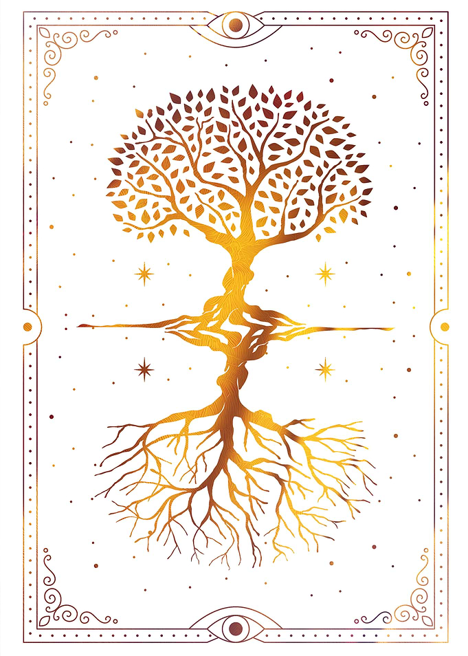 Tarot tree of live mirror