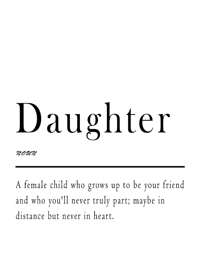 Daughter Definition Print