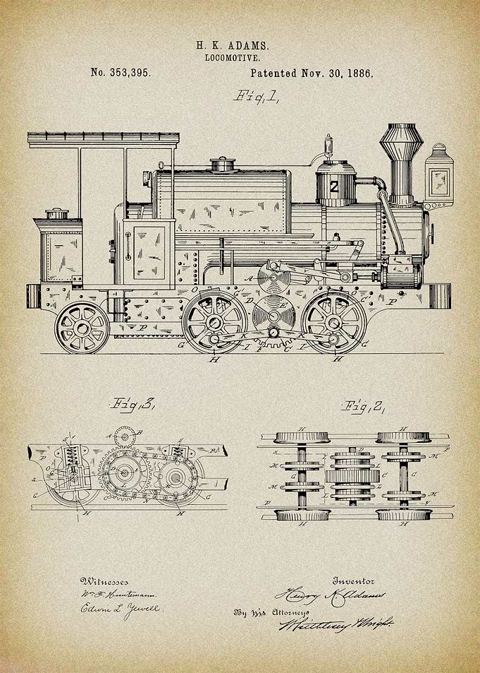 Locomotive Engine Patent