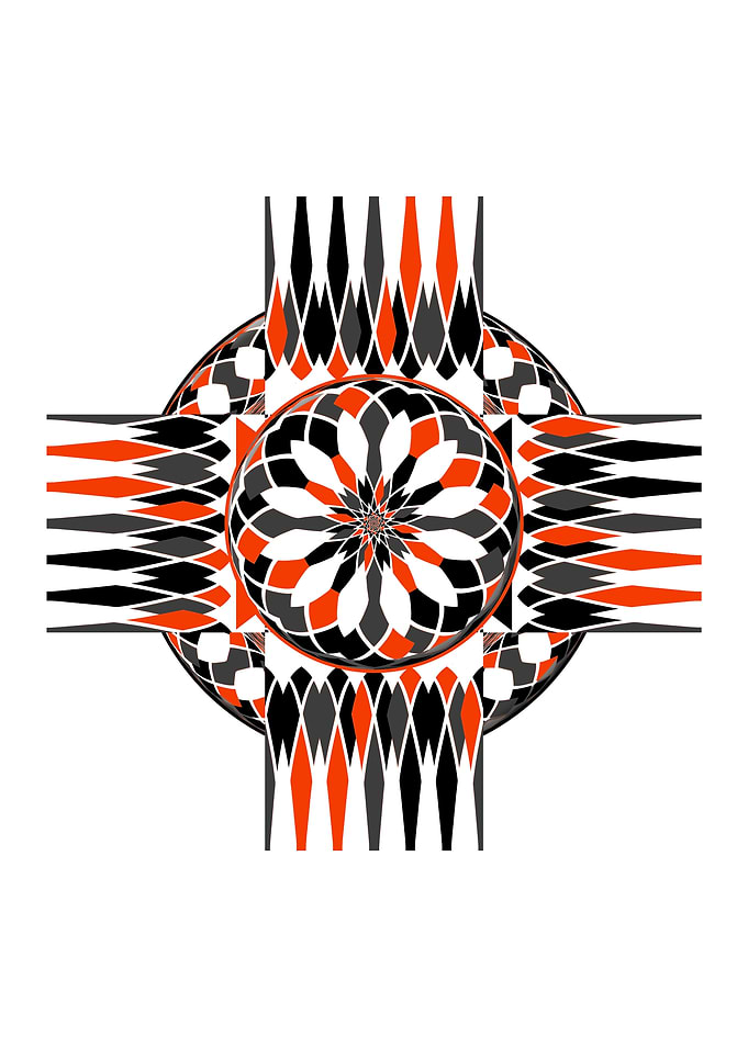 Geometric celtic cross