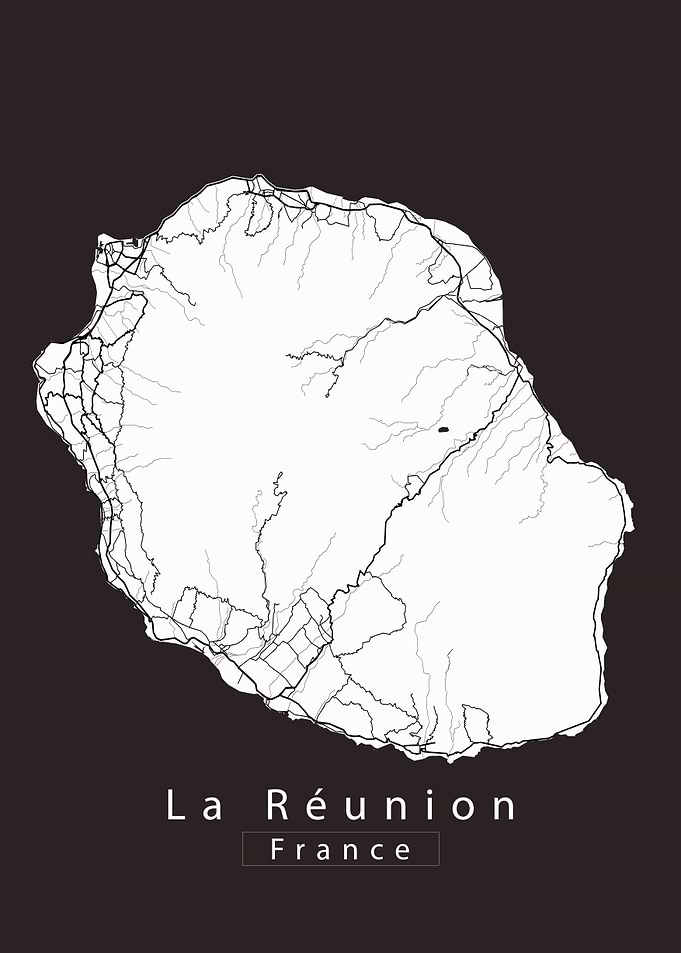 La Reunion Island Map