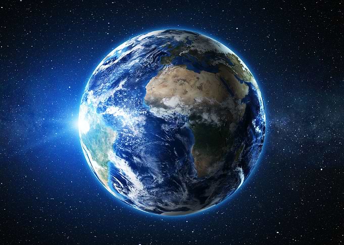 Planet Earth out of Space