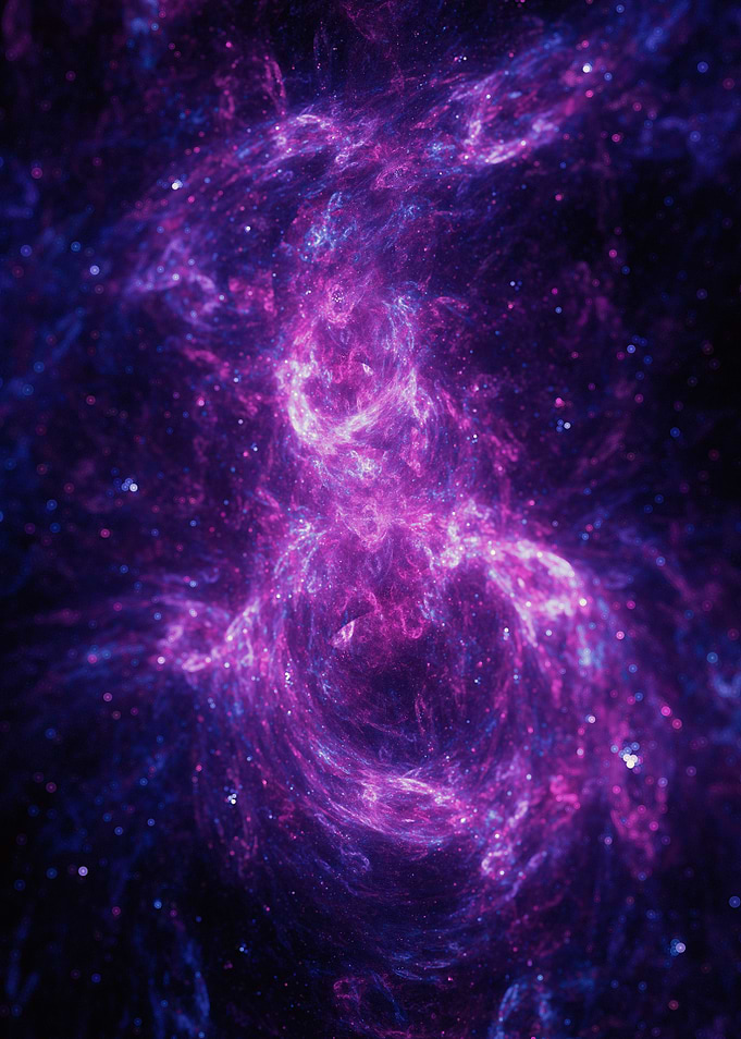blacklight purple nebula