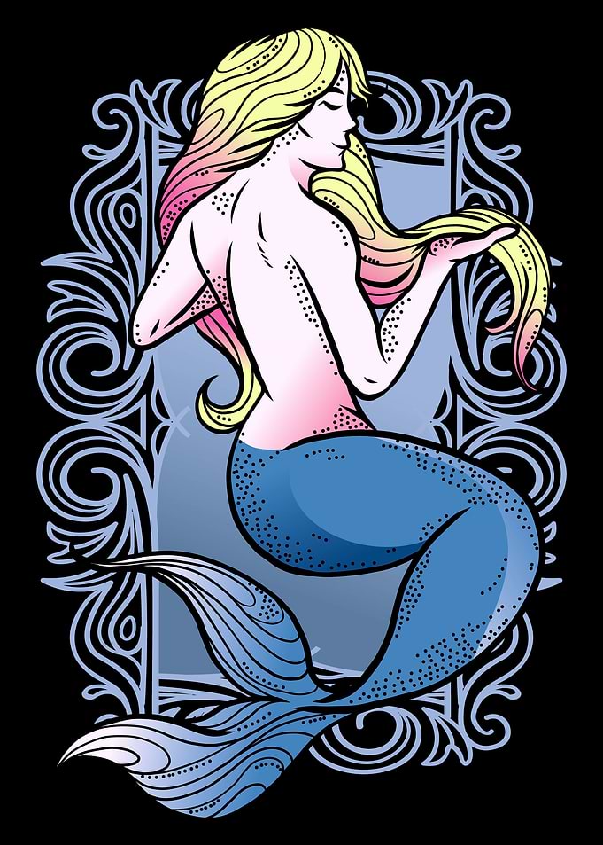 Beautiful Mermaid Woman