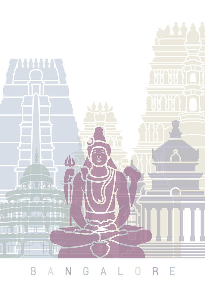 BANGALORE SKYLINE POSTER