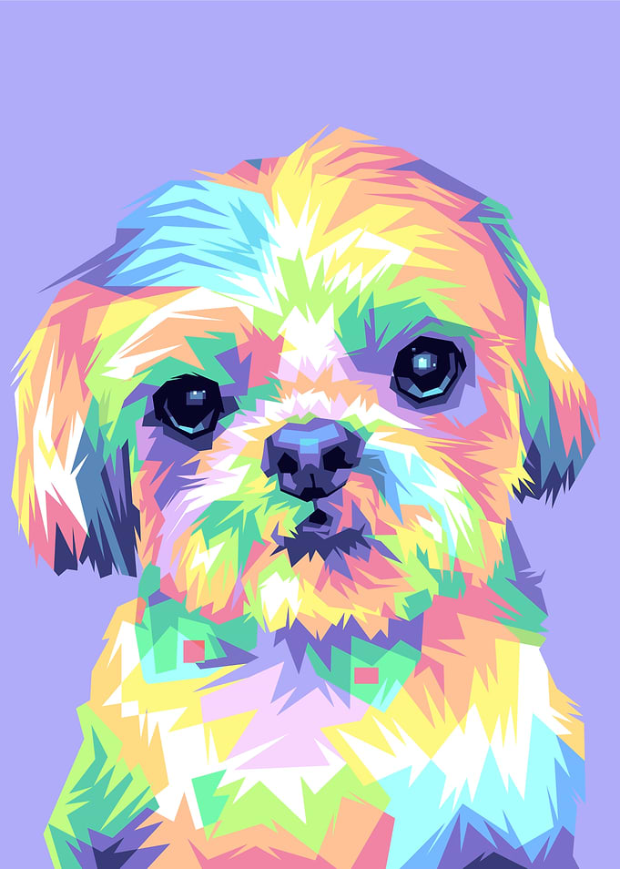 Dog WPAP Pop Art