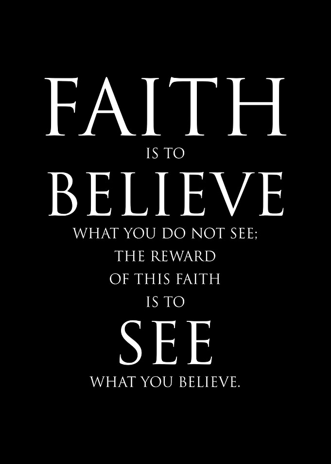 To Believe Is To See