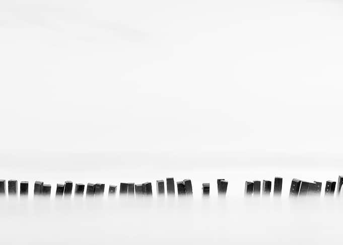 Neatly arranged stone pile