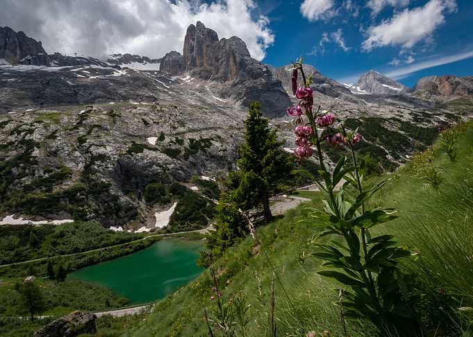 mountain range north italy