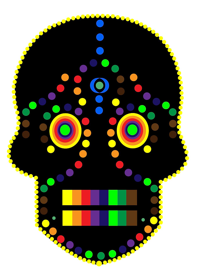 Sugar skull Mexican candy