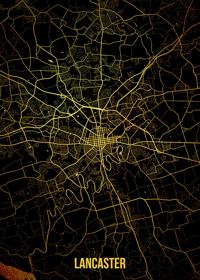 Lancaster gold map