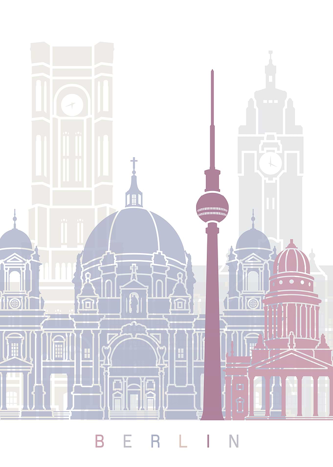 BERLIN SKYLINE POSTER