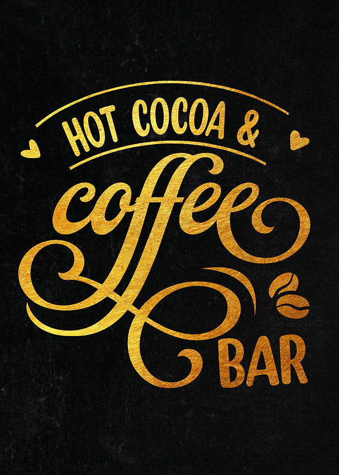 Hot cocoa coffee bar