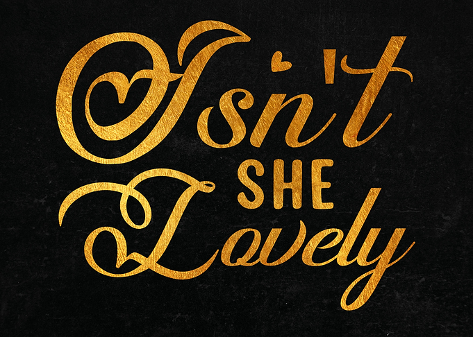 Is not she lovely