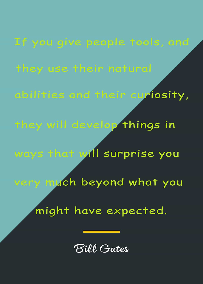Bill Gates Quotes Poster
