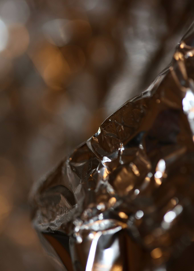 Aluminum paper abstract