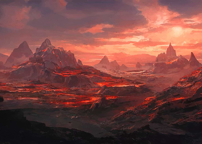 Lava fields of Kalkatan