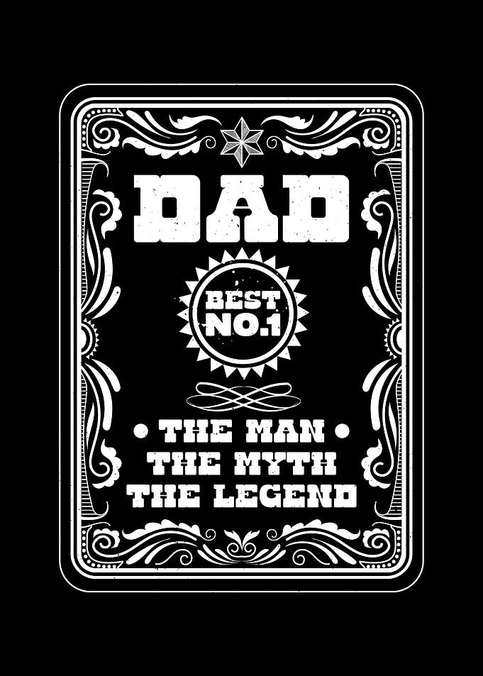 Dad Best No1 Man The Myth
