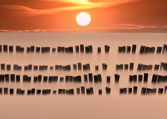 Sunset at Stone Pile