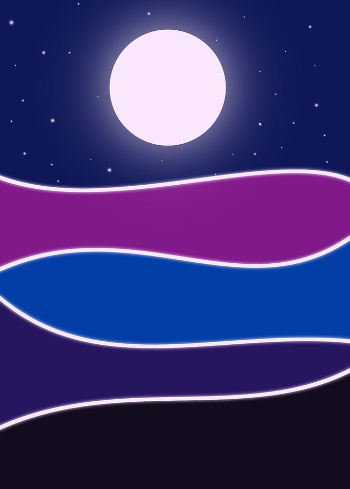 Dreamy Abstract Moonlight