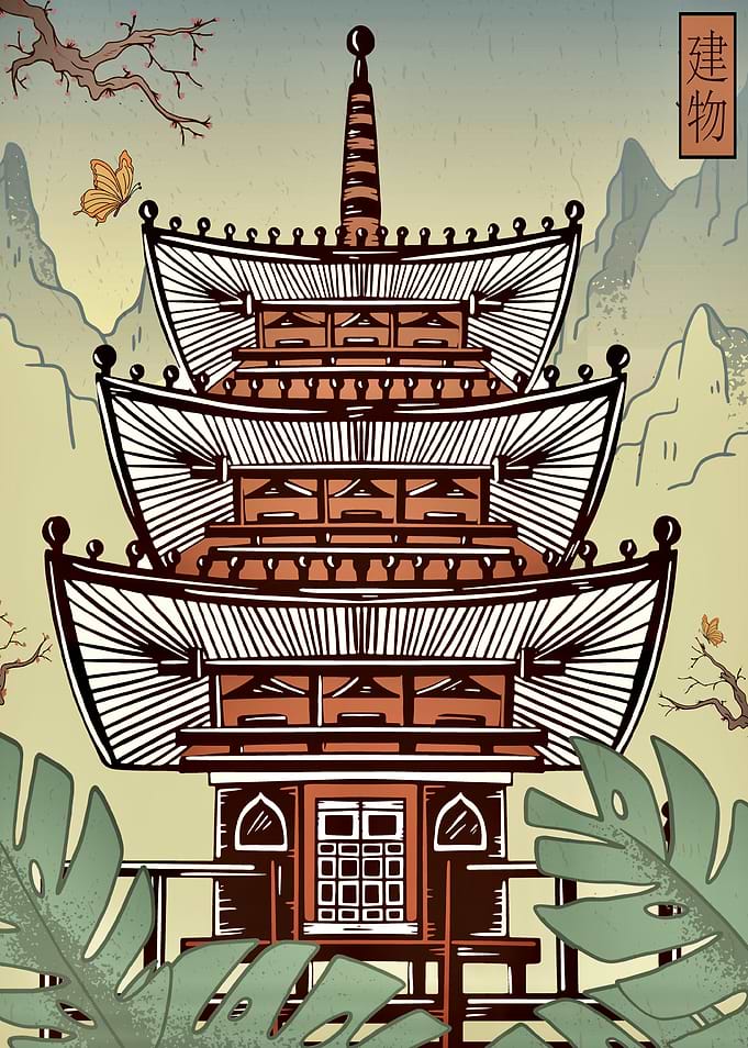 Japanese temple tradition