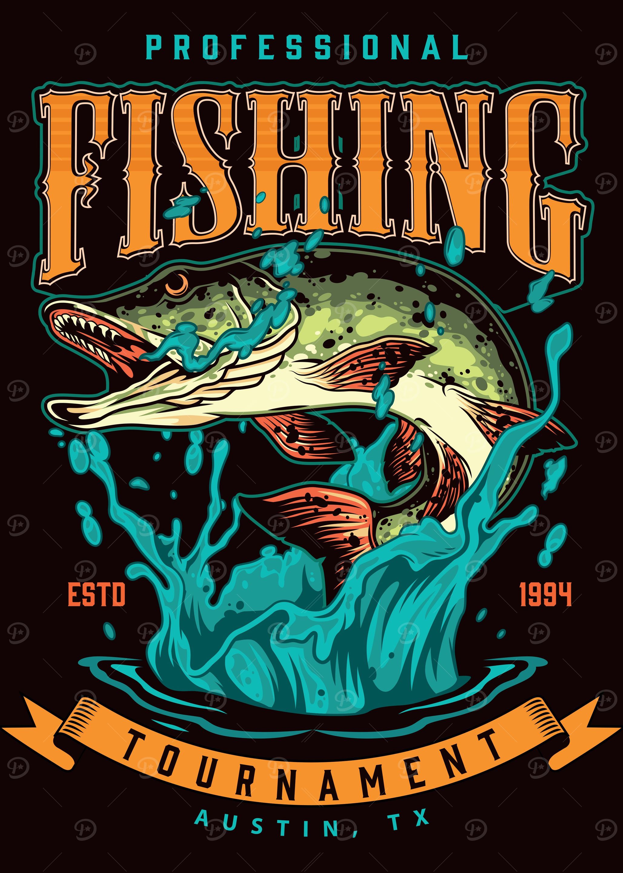 Fishing Tournament Poster
