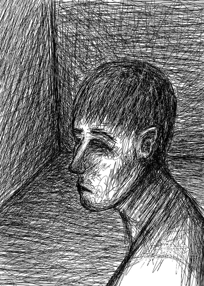 man in room