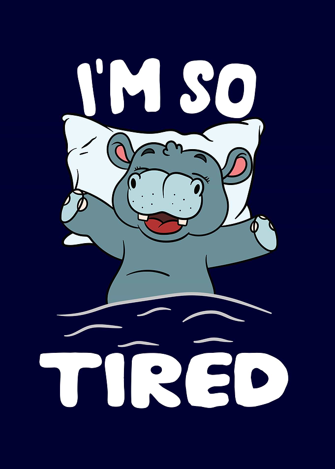Sleeping Hippo tired Hippo