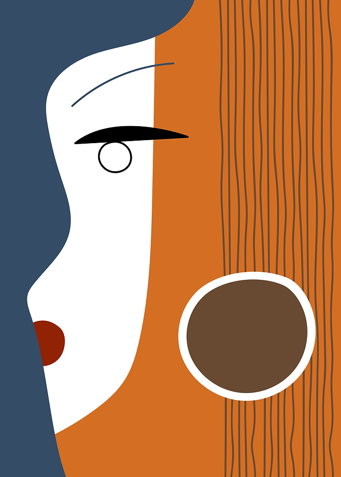Woman face contemporaryart