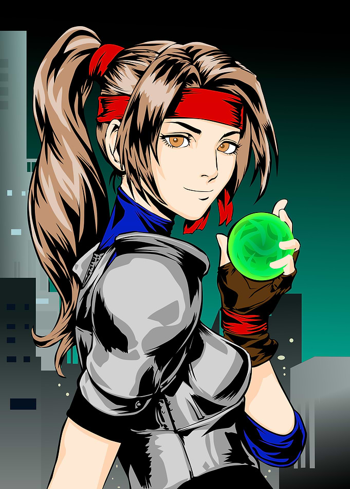 jessie ff7 portrait