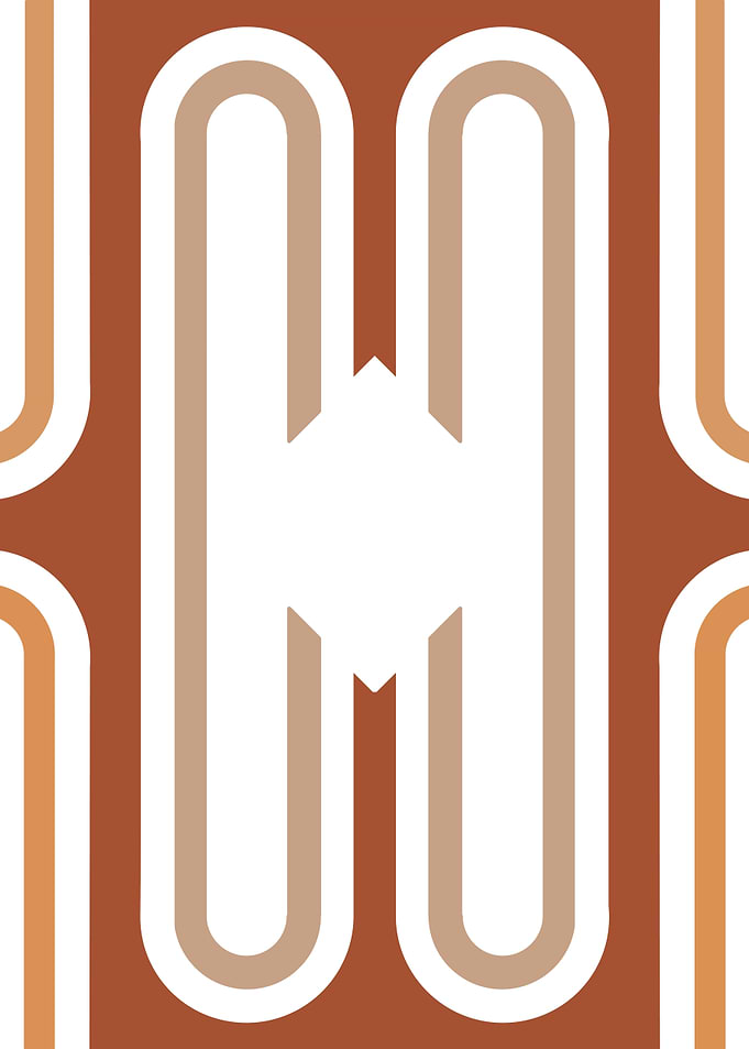 Abstract vintage geometric