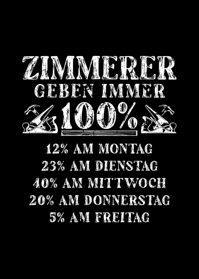 Zimmerer Geben 100 Prozent
