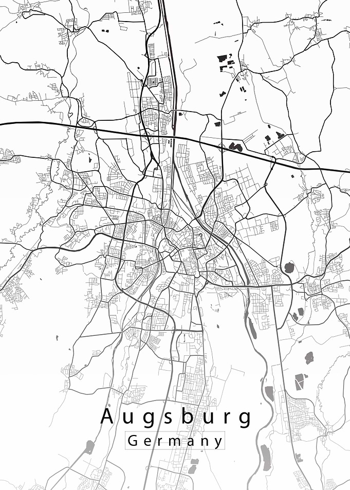 Augsburg City Map