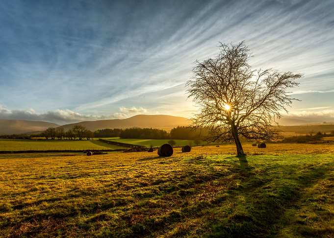 Brecon beacons sunset