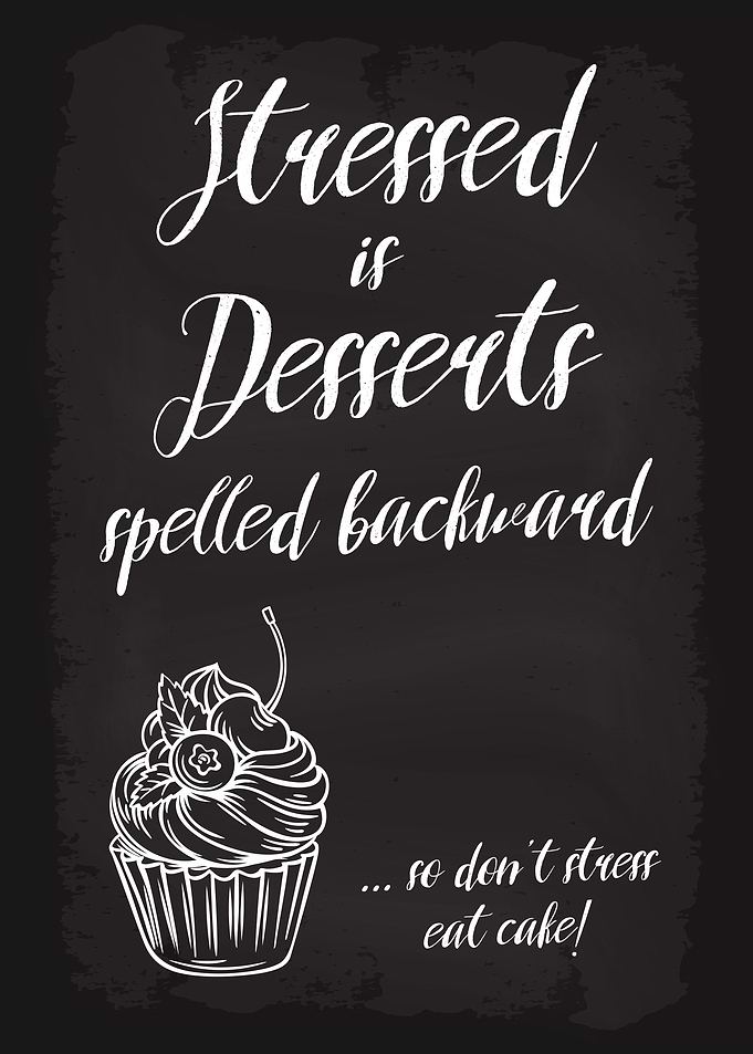 Stressed Desserts Cake