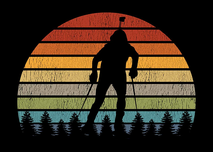 Biathlete Forest Sunset