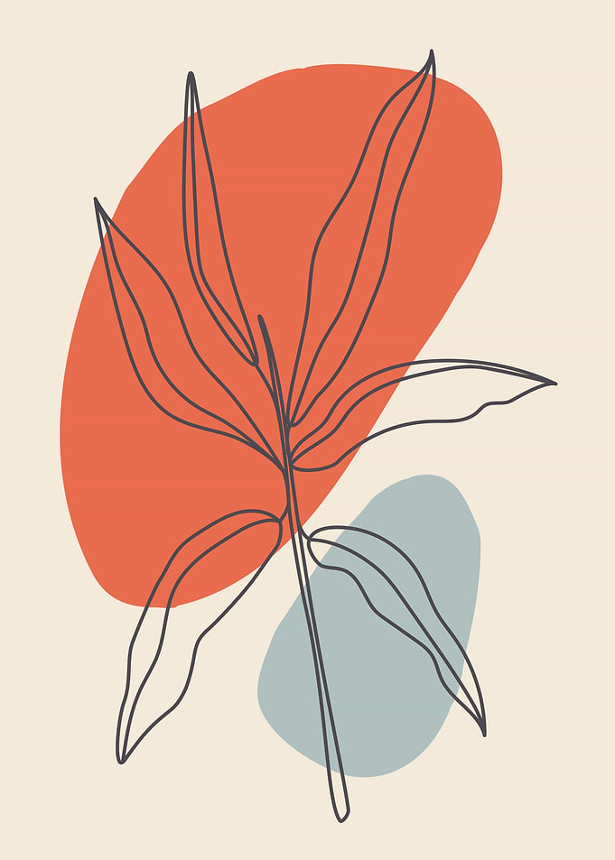 Botanical Modern leaf art