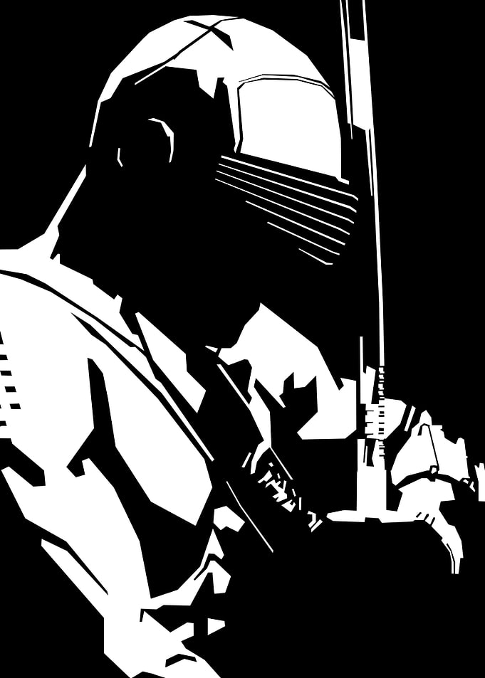 Snake Eyes Black and White