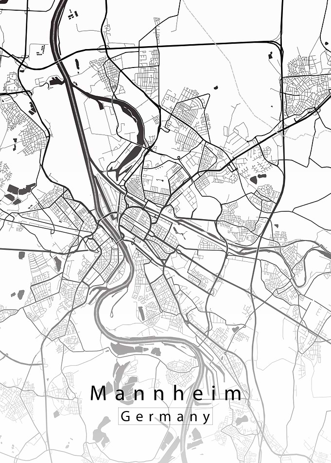 Mannheim City Map