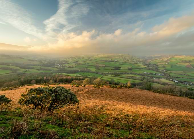 The green fields of Brecon