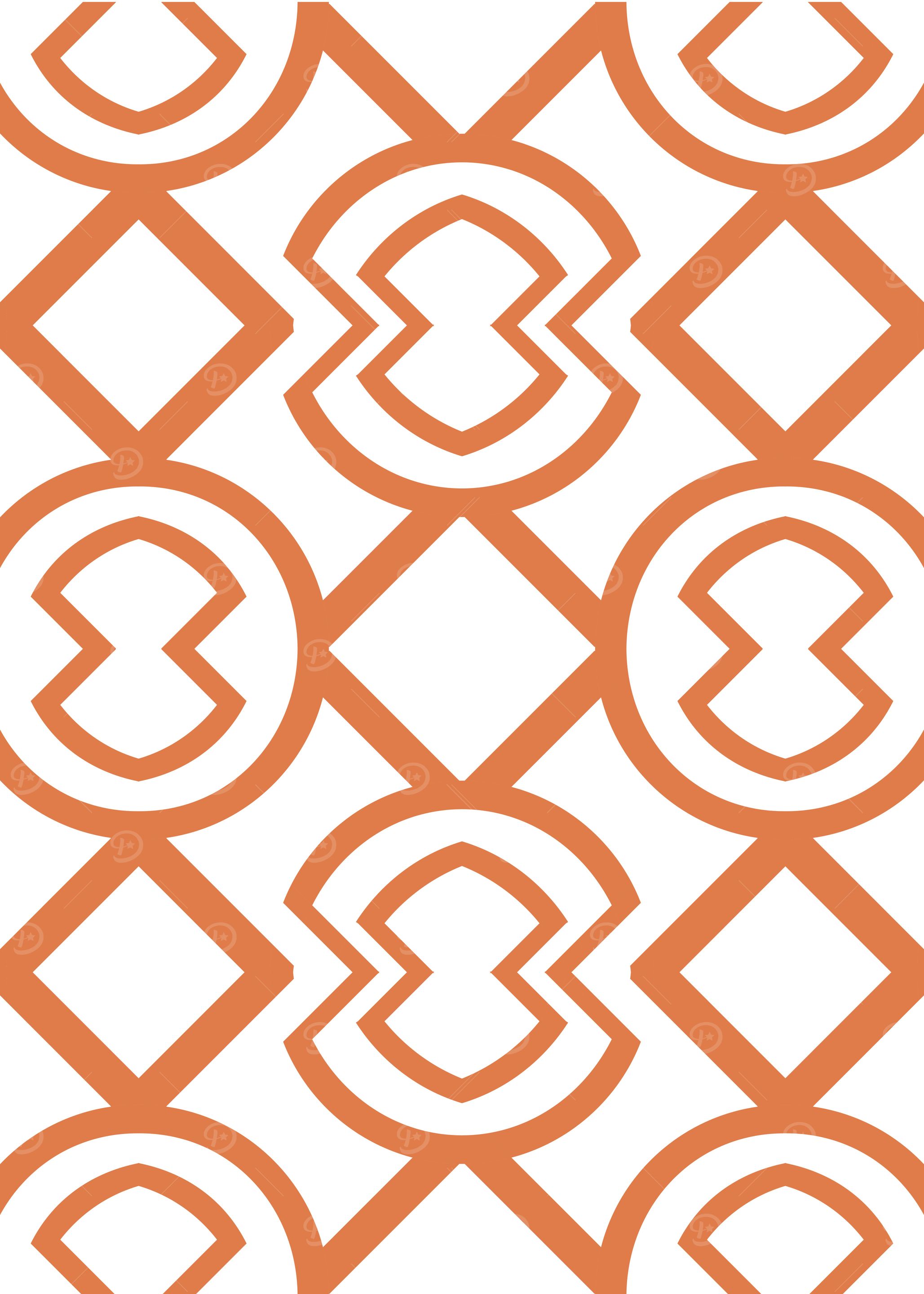 Orange geometric pattern