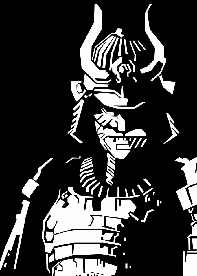 Samurai Black and White