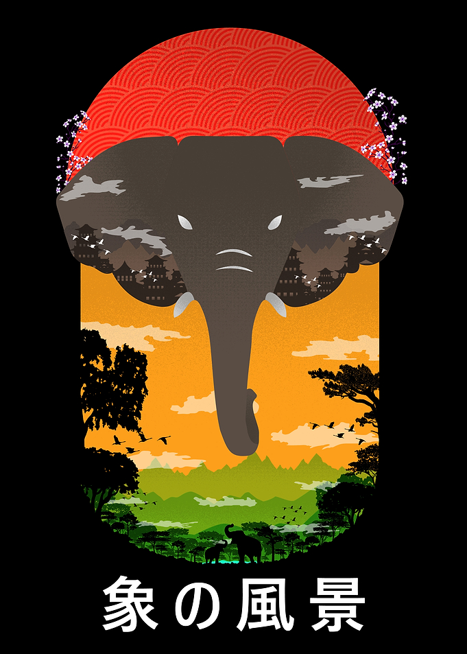 Elephant landscape
