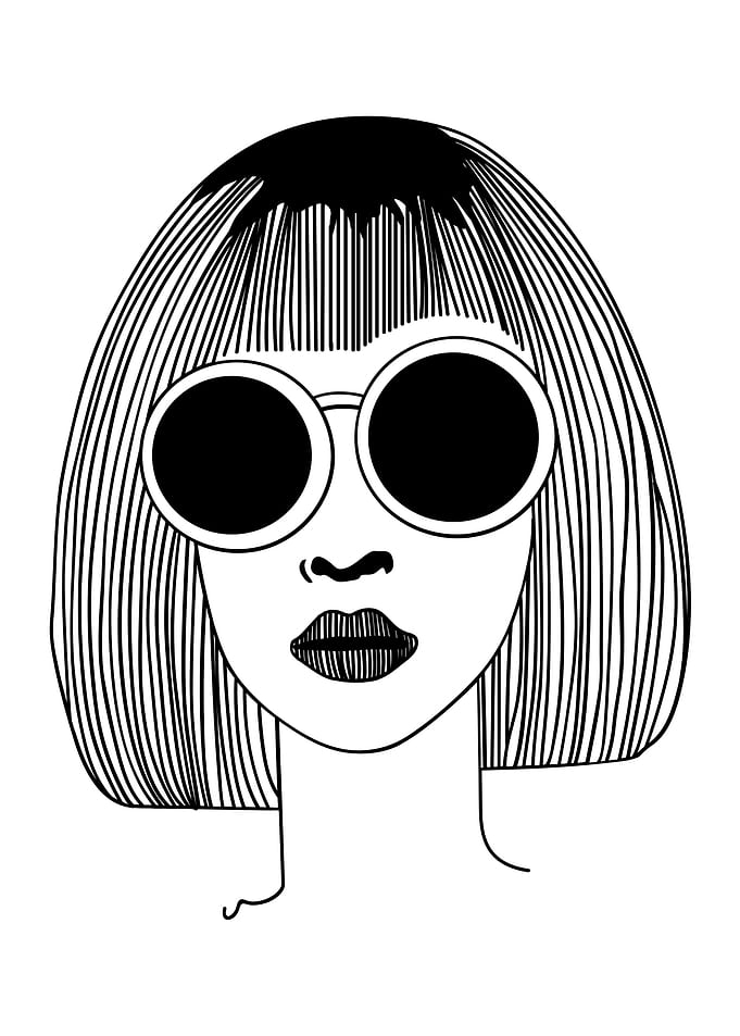 One Line Art Woman