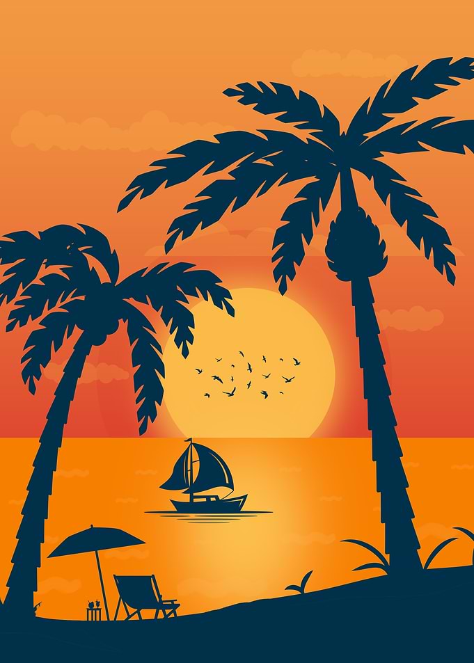 Dreamy Sunset at Beach