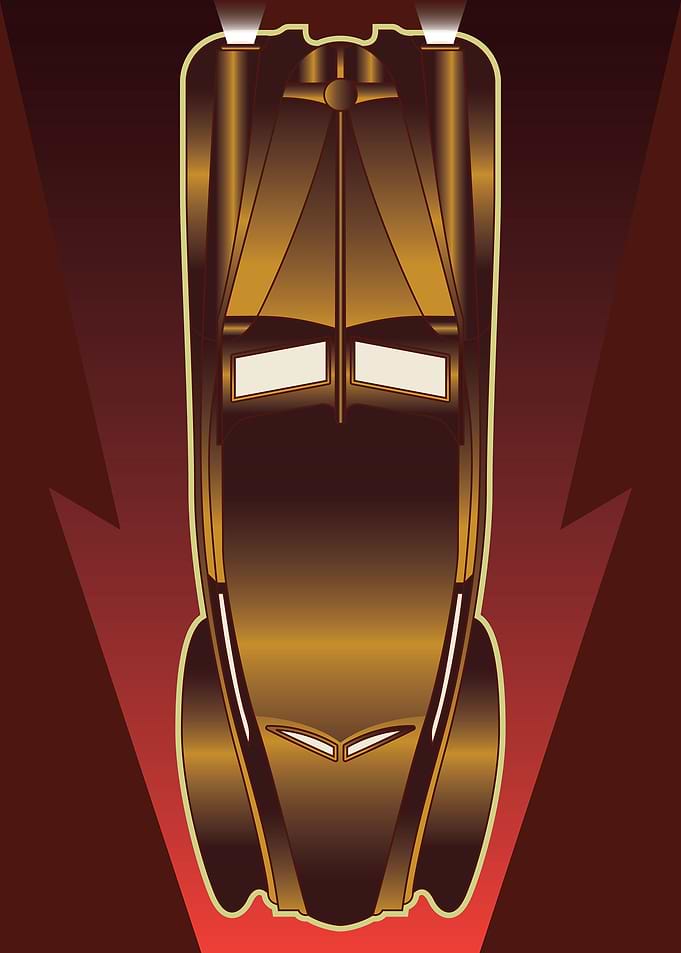 art deco classic car