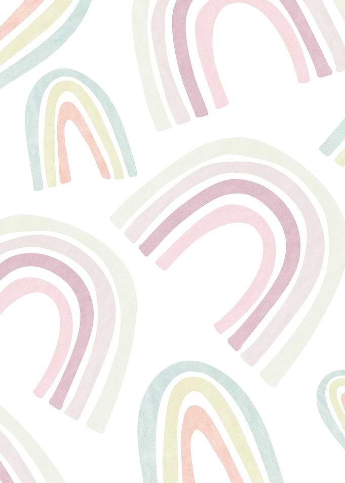 Abstract Boho Rainbow