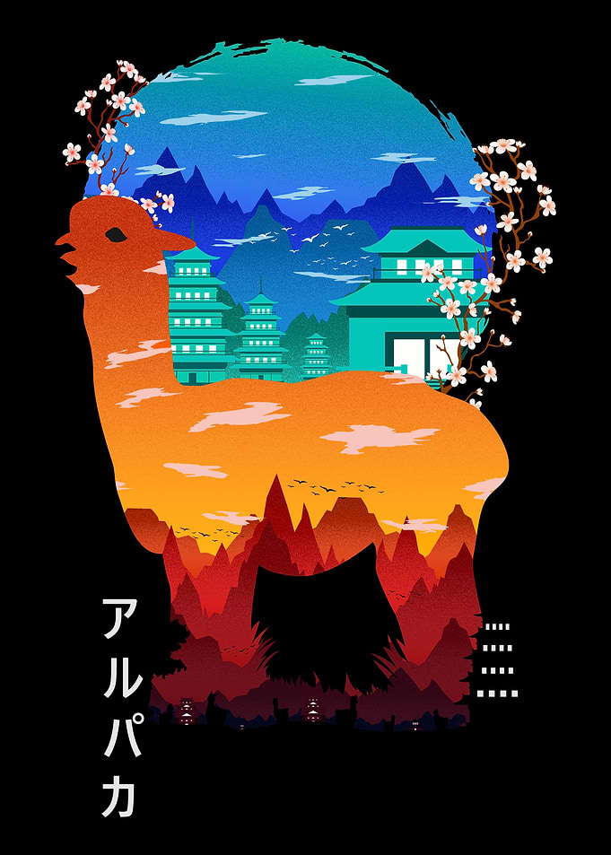 Llama in japan