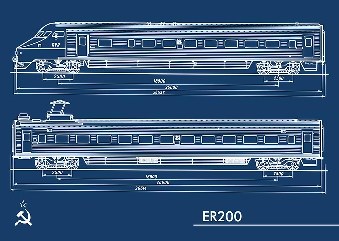 ER200 SOVIET TRAIN