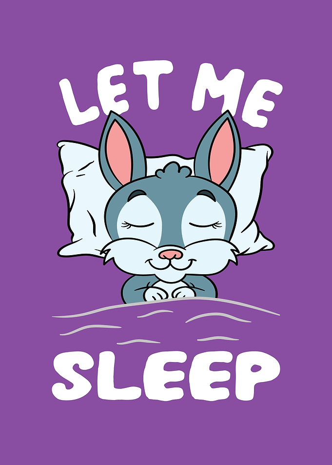 Cute Rabbit Let me sleep